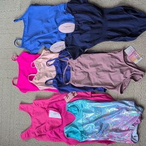 New Ballet Dance Gymnastics Leotard 10 Lot LC XLC XSA PA Baltogs Weissman Pink